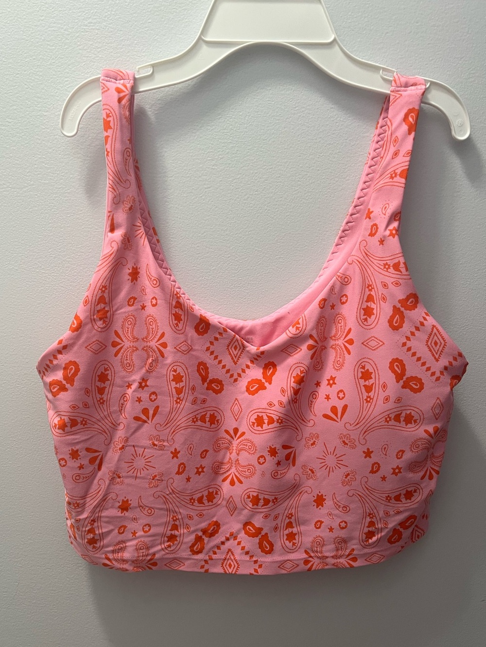 Aerie Offline- Pink & Orange Paisley real me tank